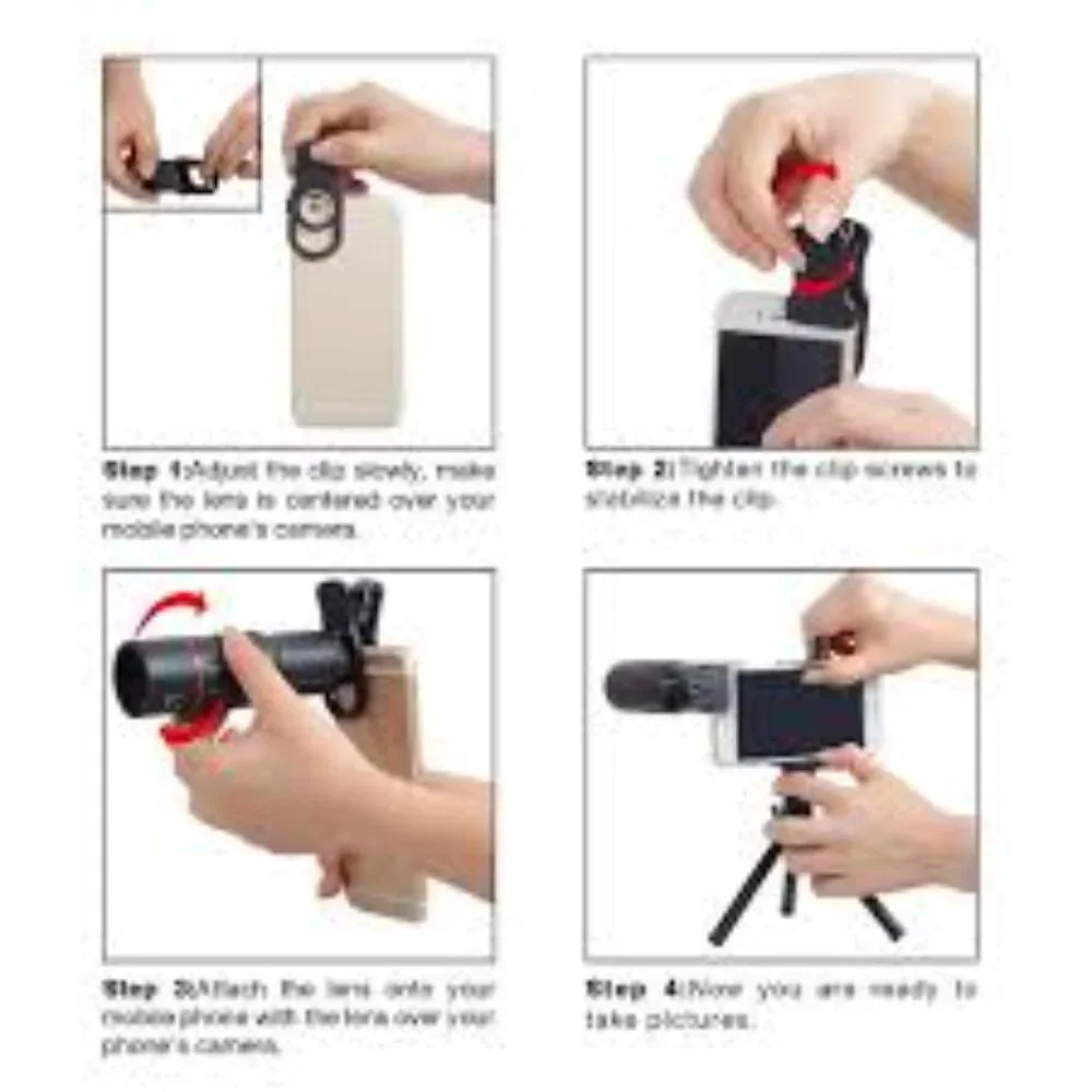 Black Smartphone Camera Lens Tripod Vforma